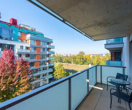 Spacious apartment with a balcony