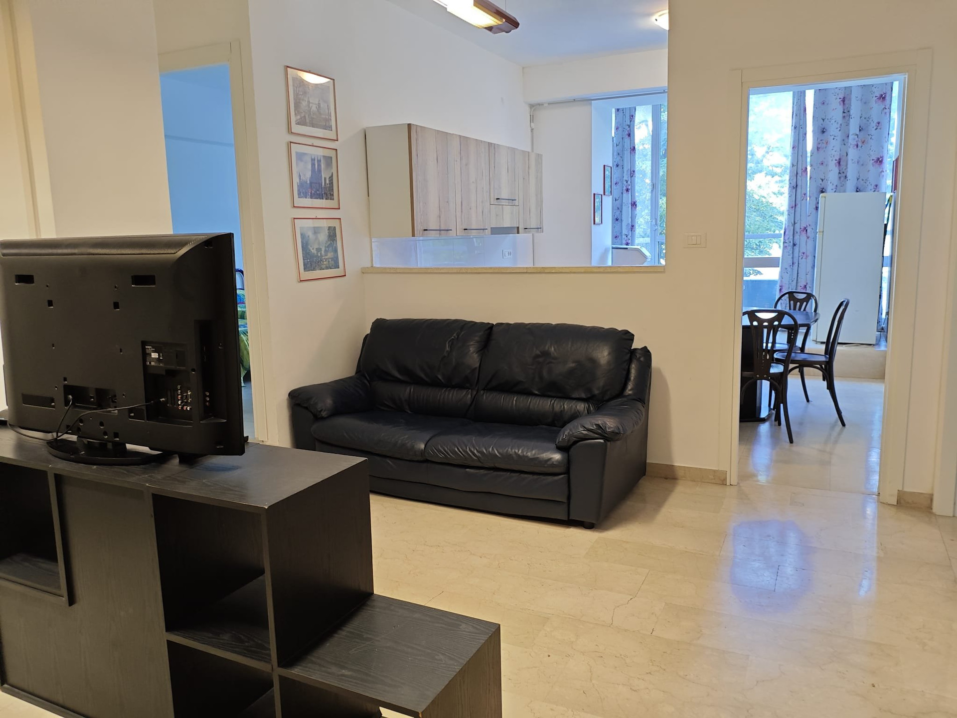 Living room with sofa and TV