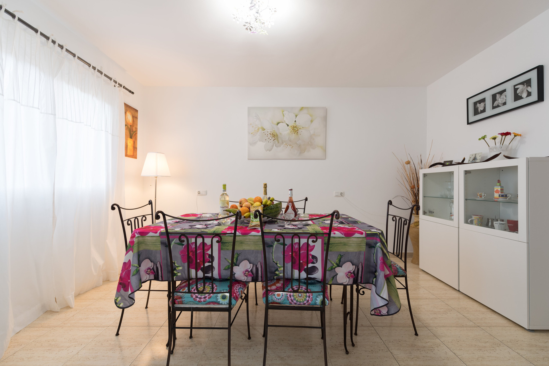 Dining area with table