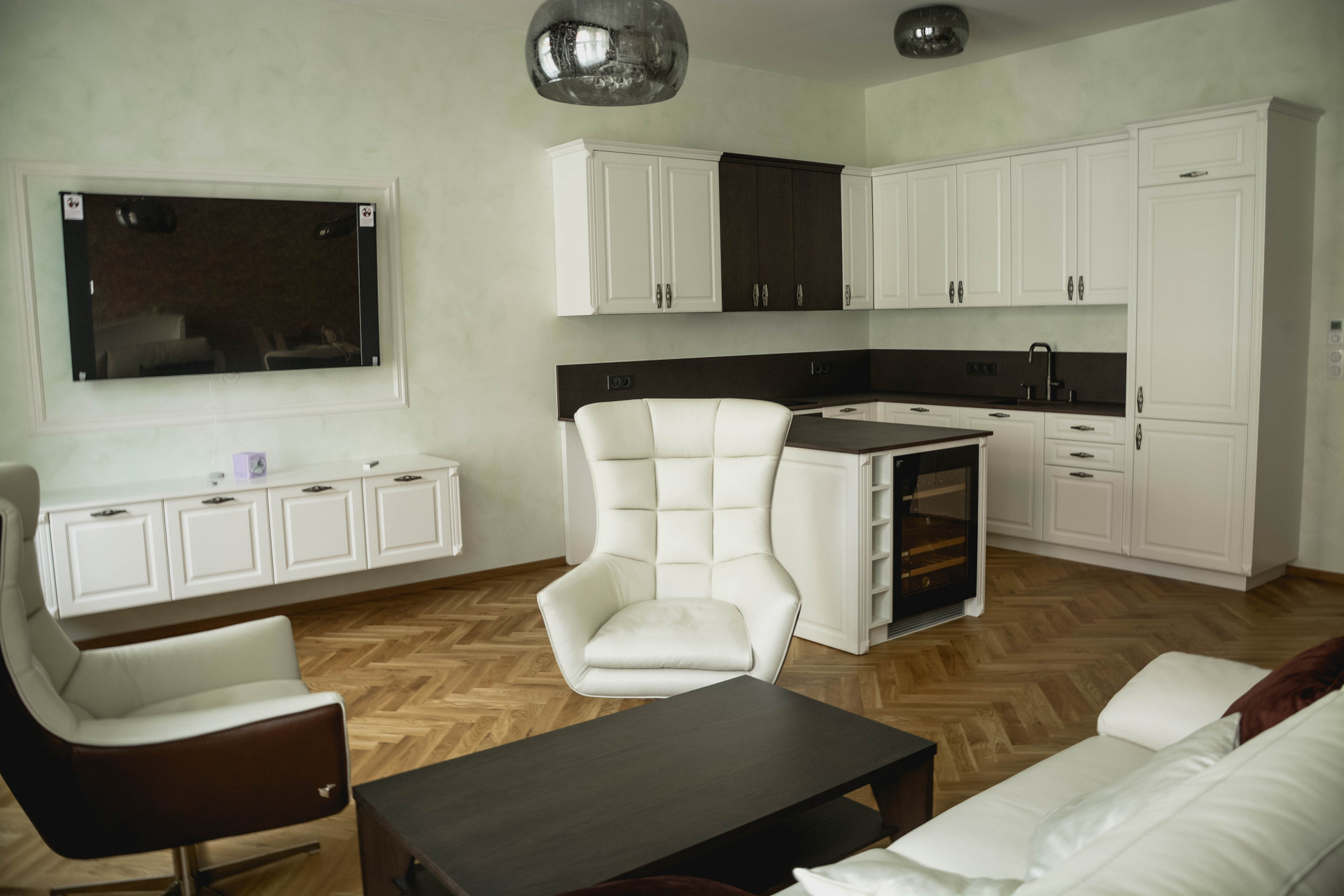 Kitchen and living area