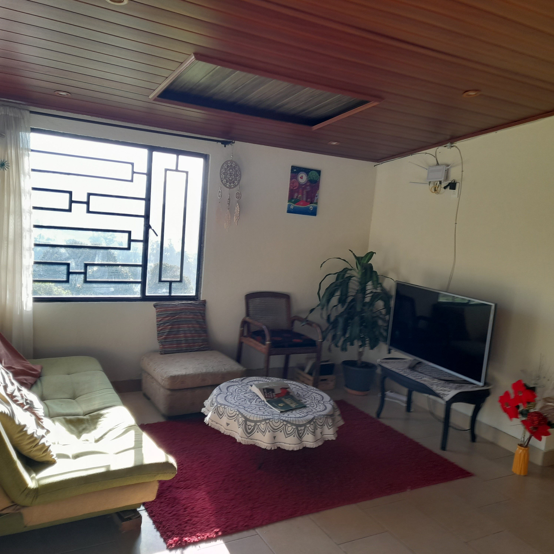 Living room with TV and sofa