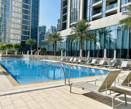 Luxe 2BR @Forte Tower | Shared Pool, Gym &Balcony