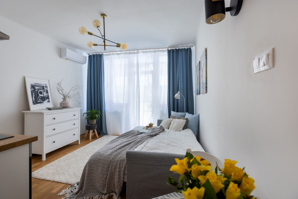 Cozy, modern studio with balcony in Buda preview