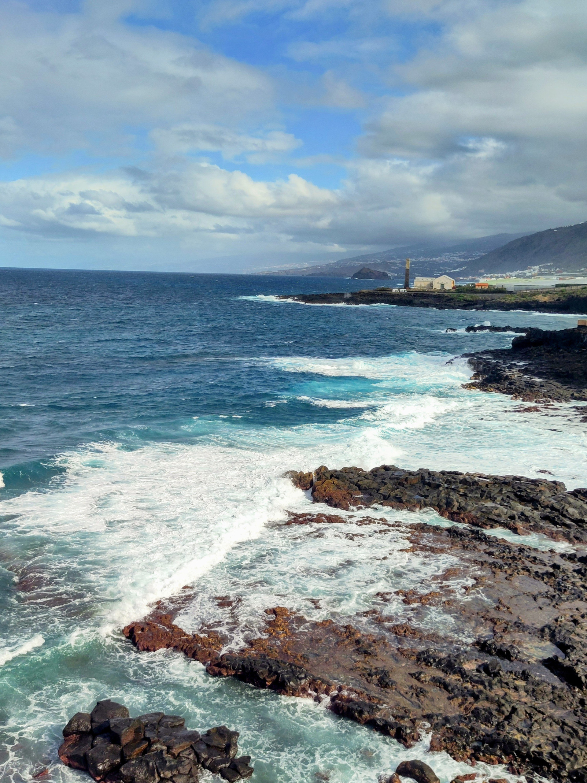 Ocean coastline view