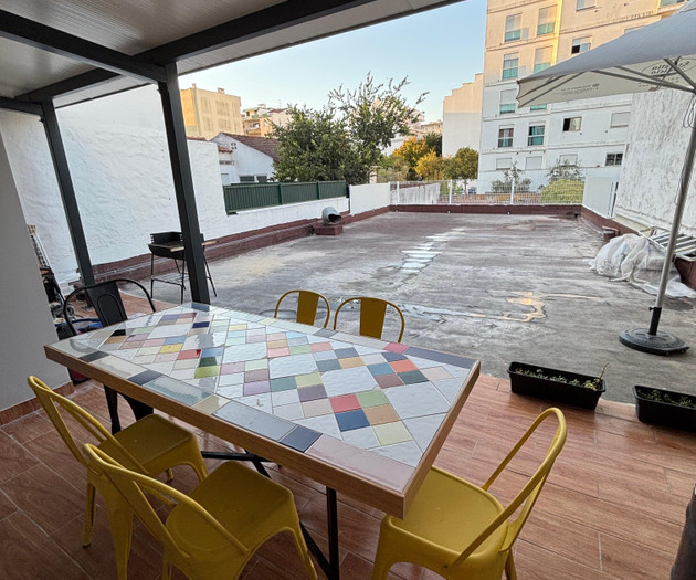 Terrace with rooftop view