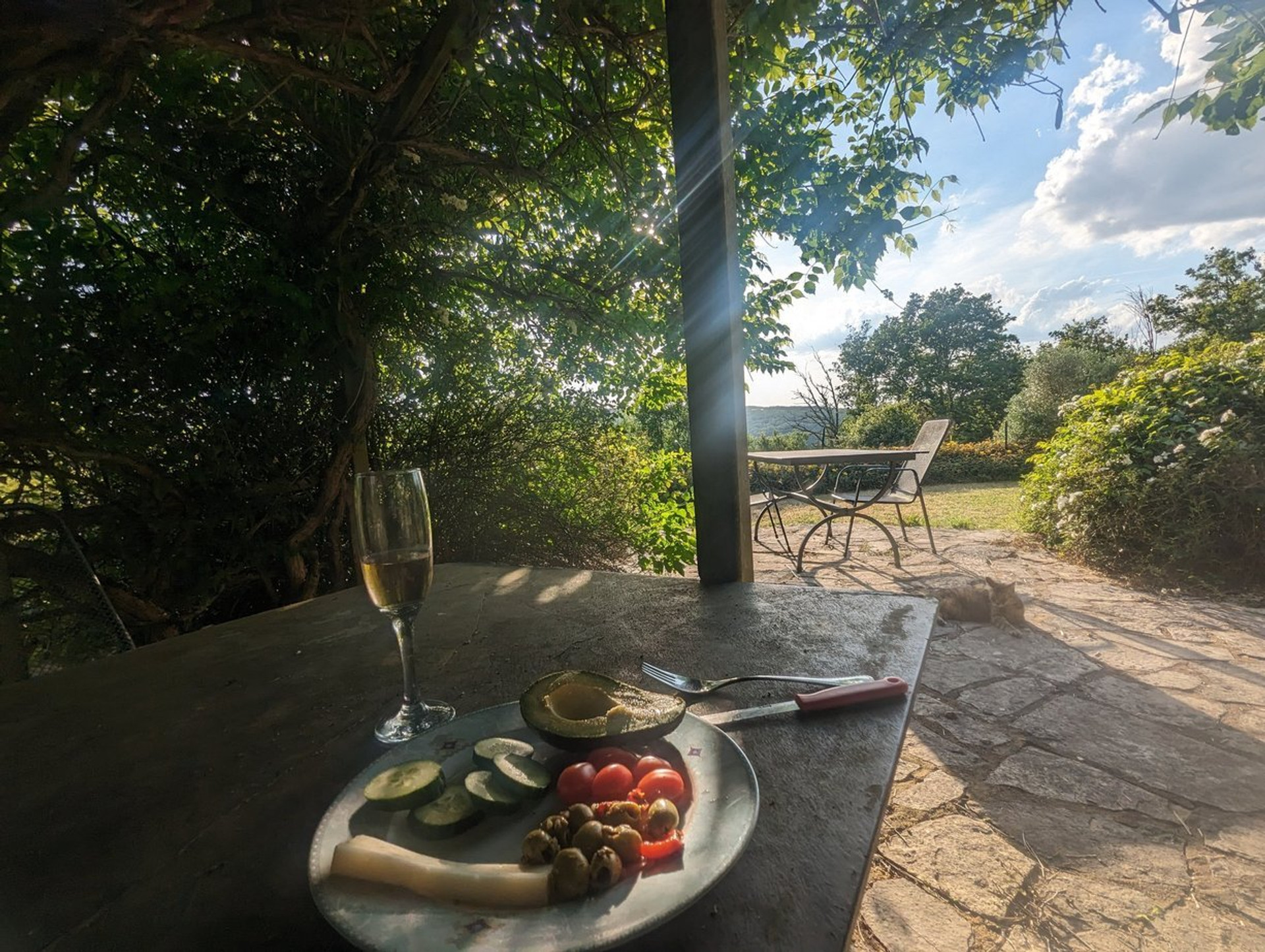 Terrace accessible from the kitchen