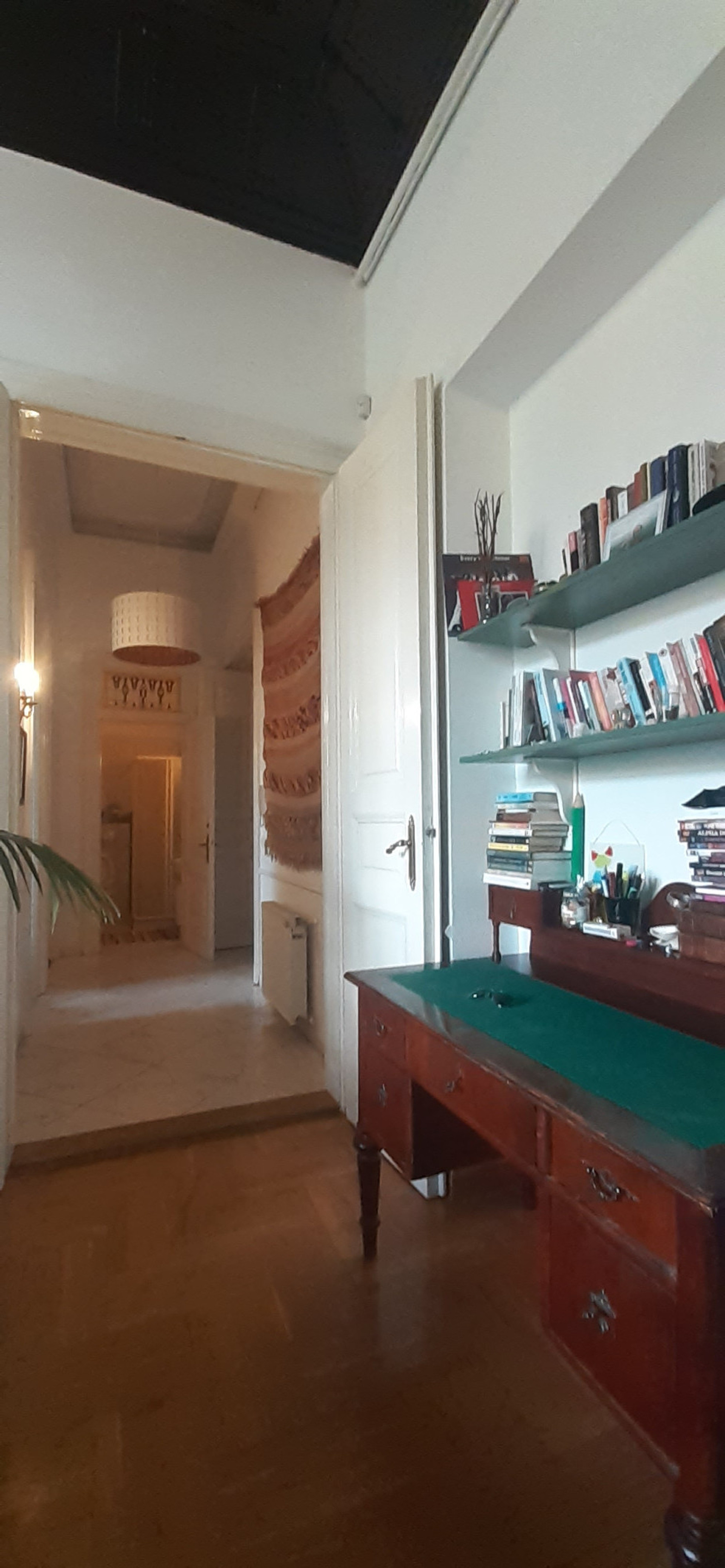 Desk and Hallway