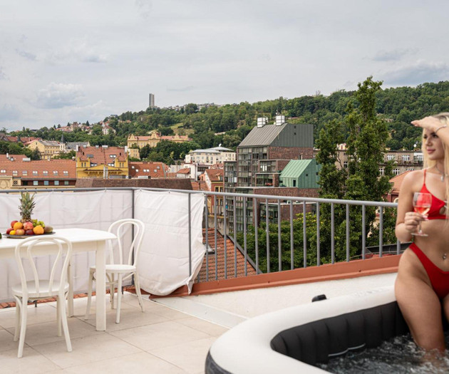 Apartamento con jacuzzi y vistas al skyline