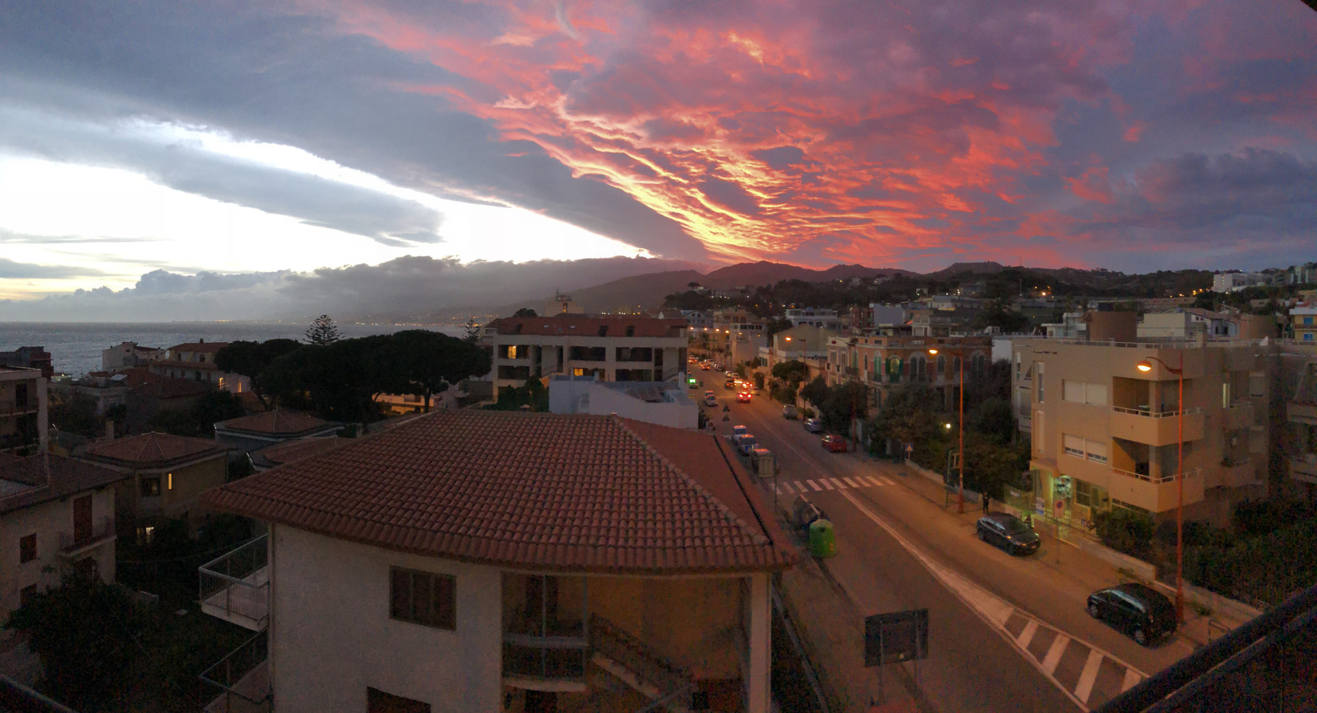 Actual summer sunset from the balcony