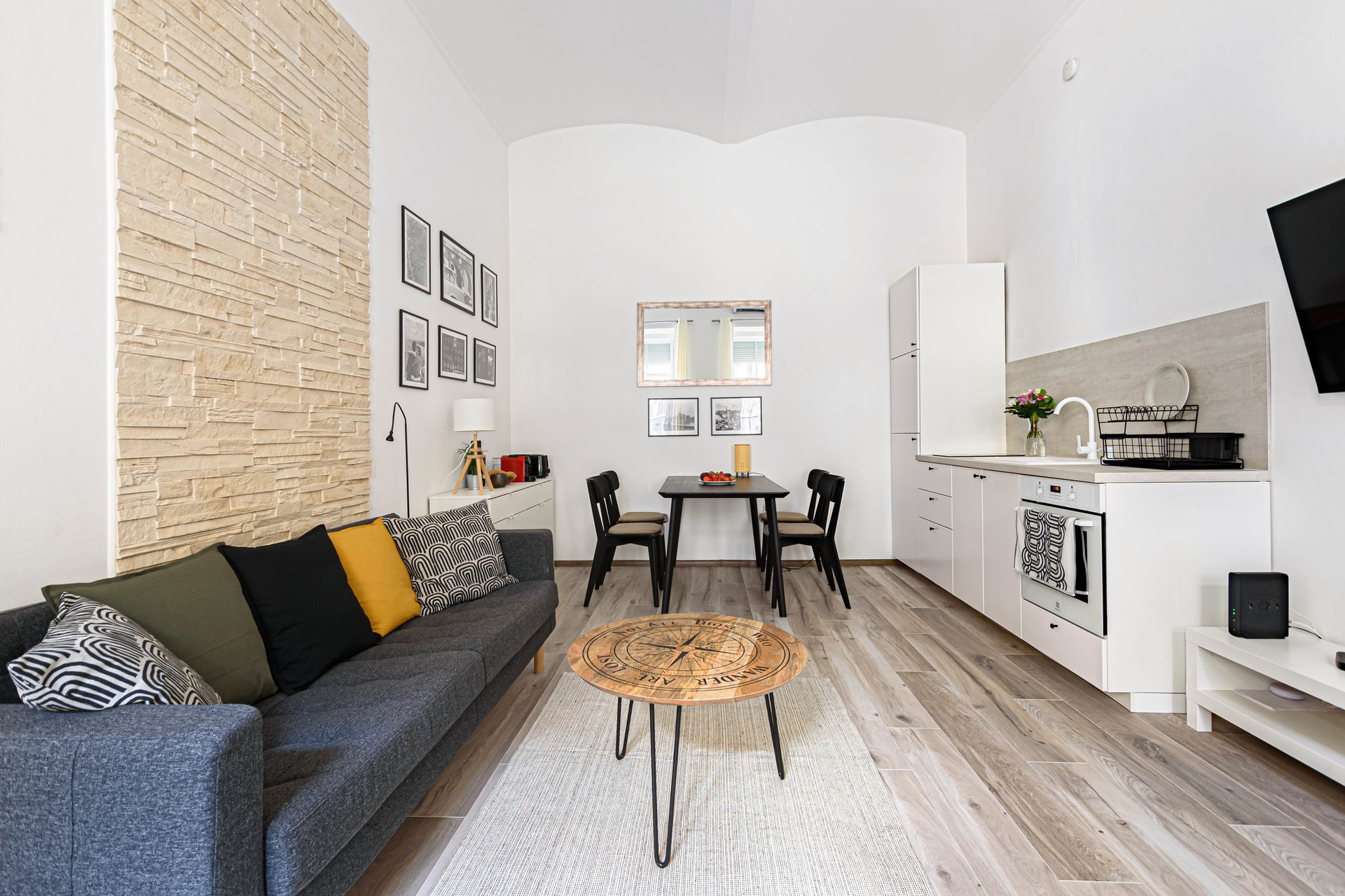 LIVING ROOM WITH KITCHEN