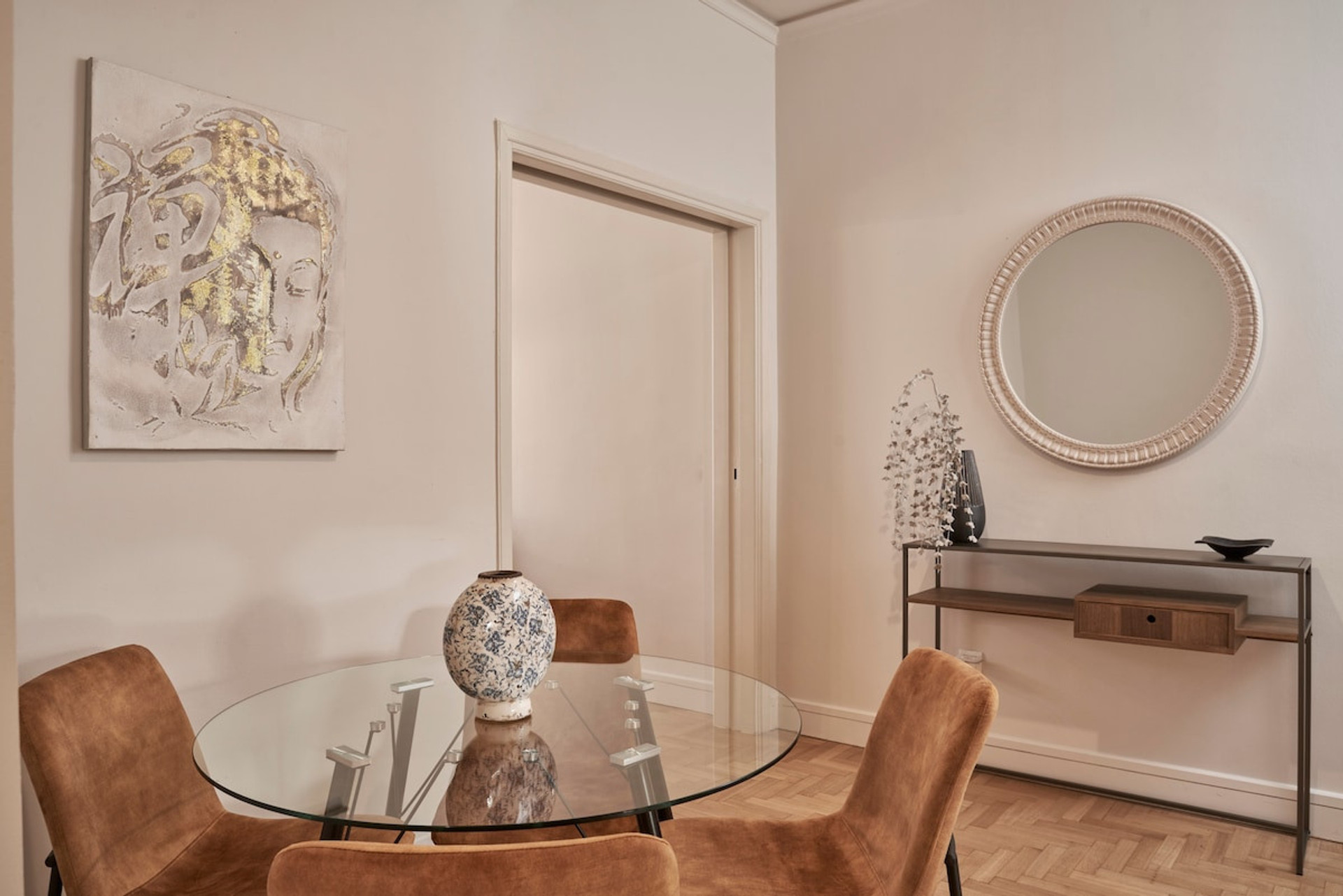 The dining area