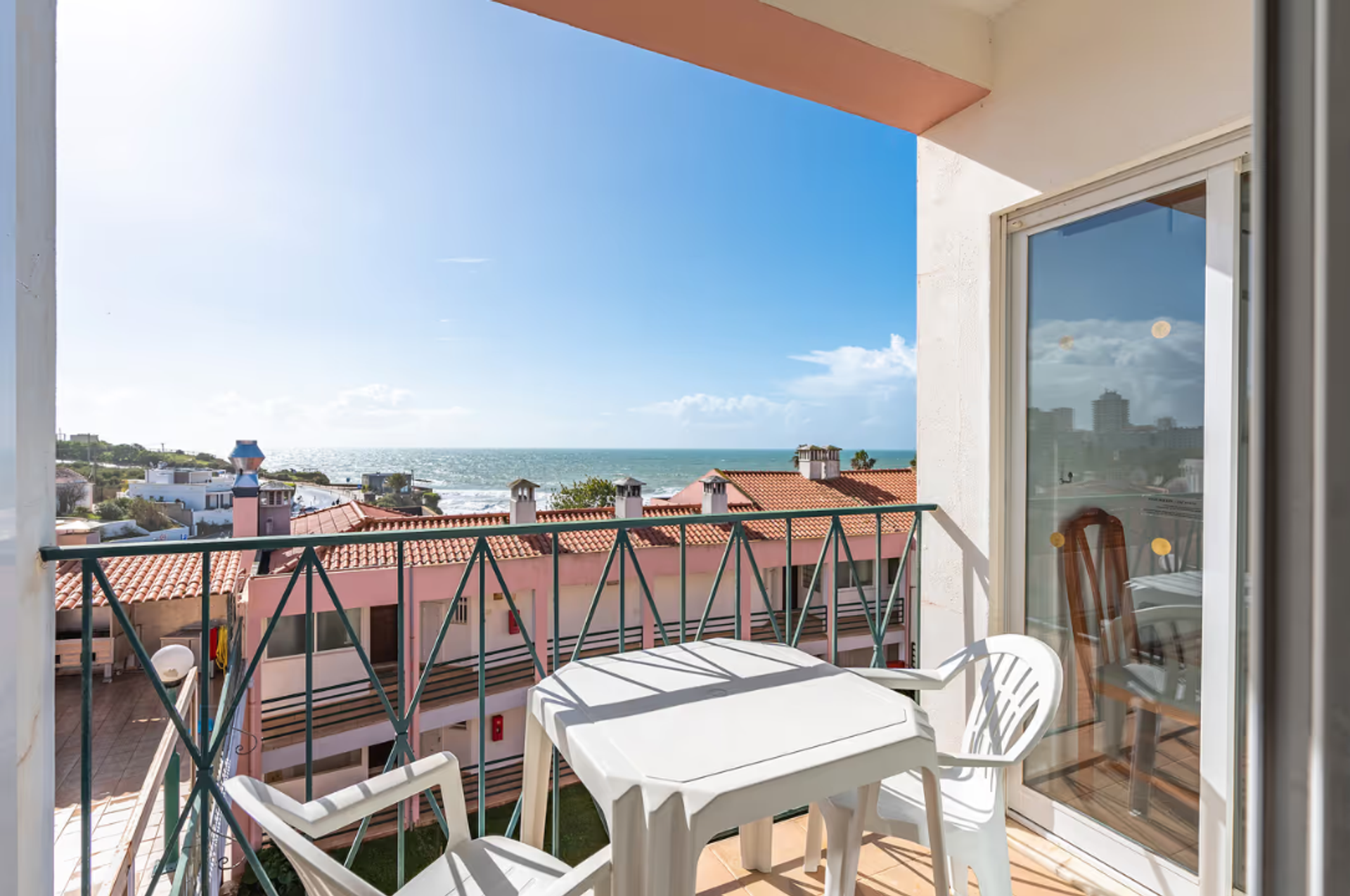 Balcony with ocean view seating