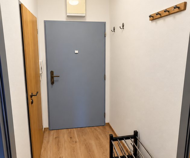 Entryway with shoe rack
