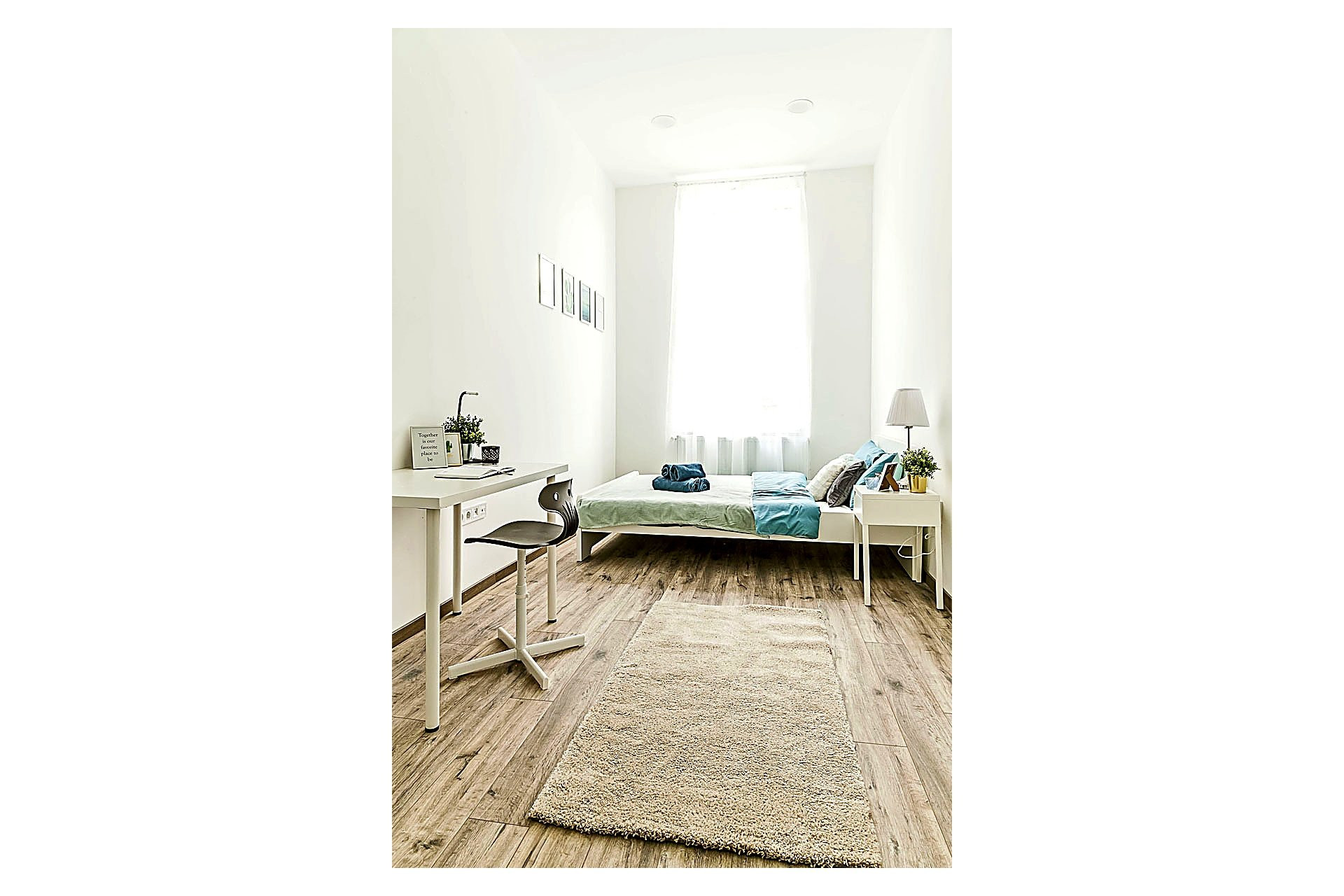 Spacious room with lot of natural light