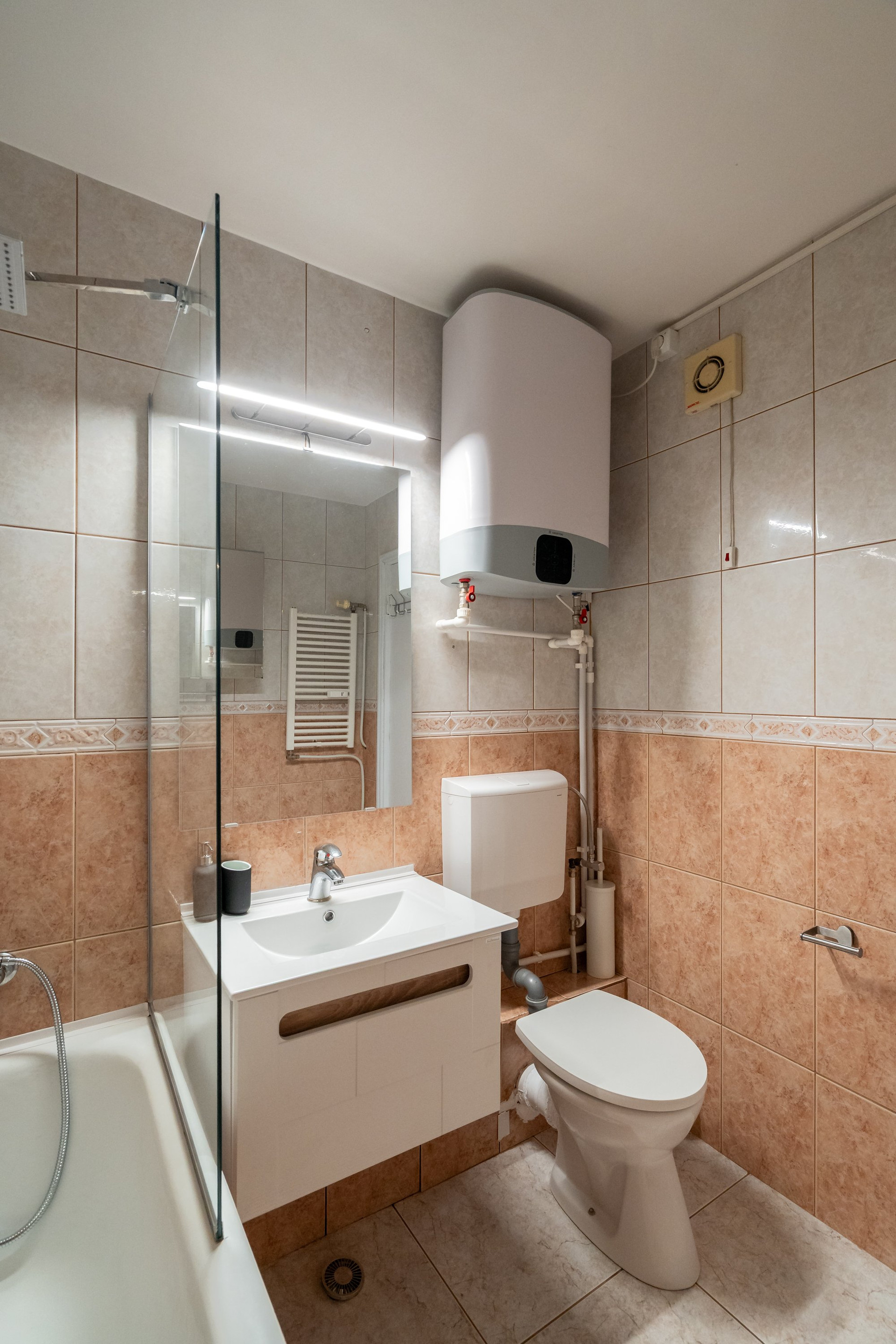 Bathroom with tub and sink