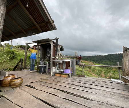 Dala Hut wooden house on the mountain,Phuruea Loei