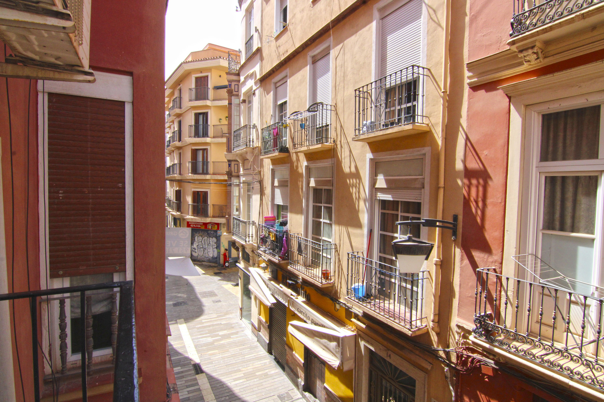 Street view from balcony