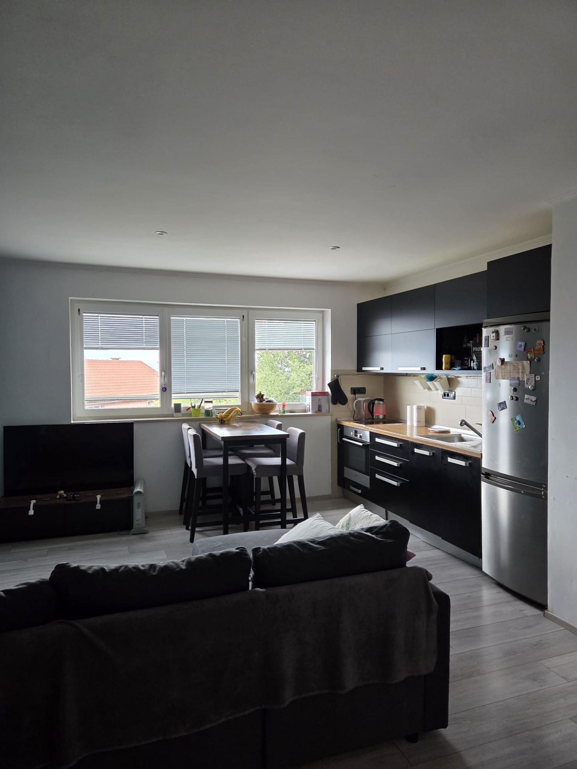 Kitchen and living area