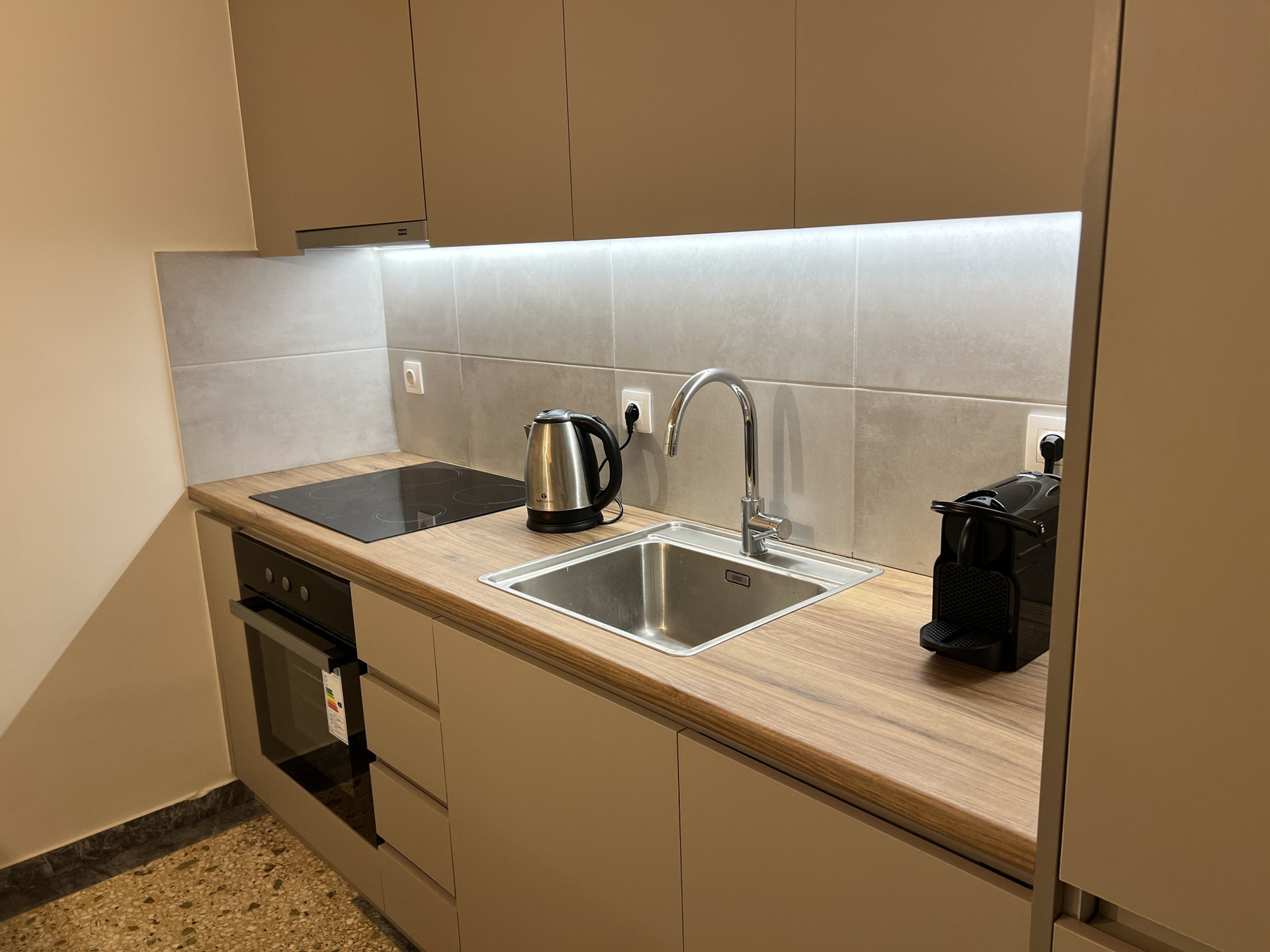 Kitchen counter with sink