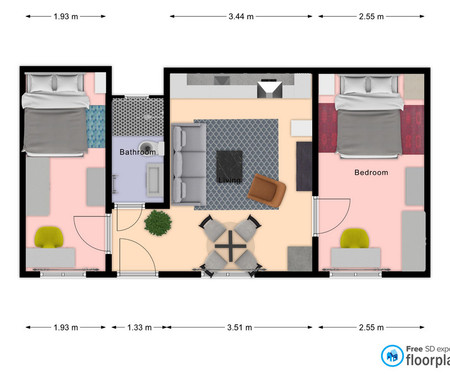 Cozy 2BR flat near City Park