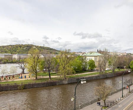 Spacious apartment with Prague castle view