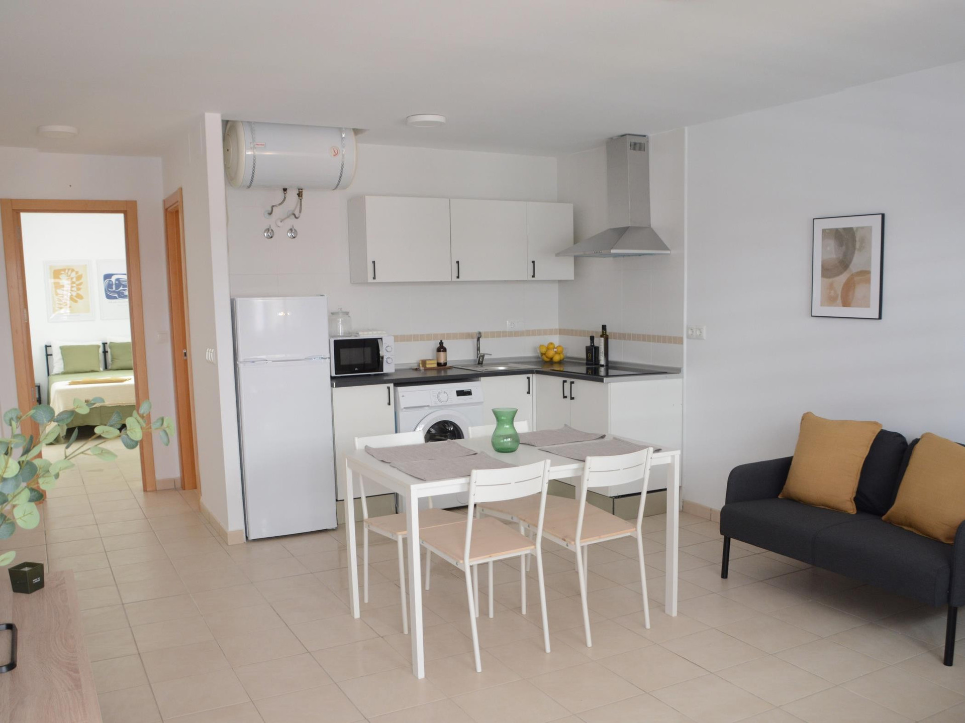 Kitchen dining living room overview