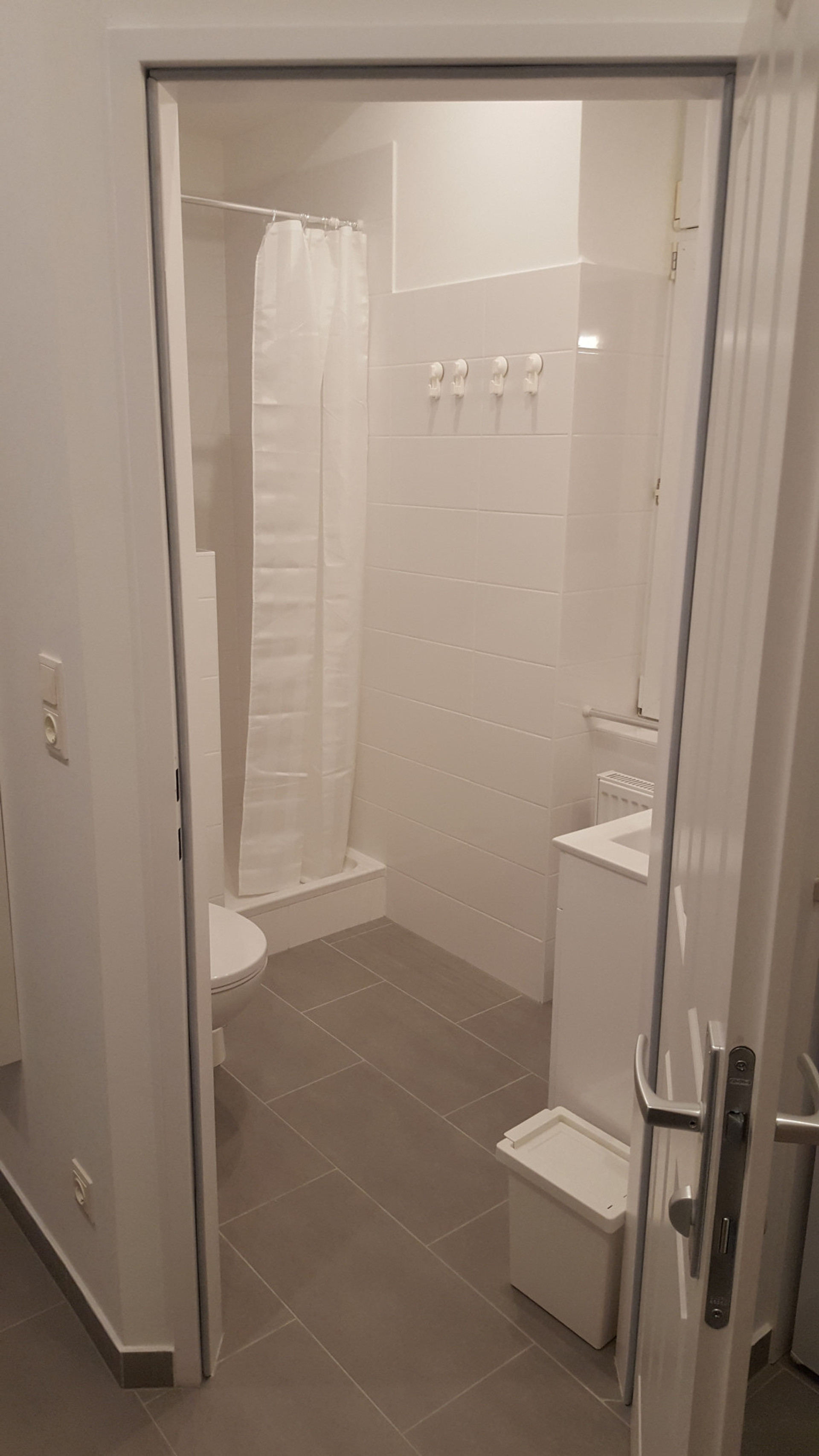 Bathroom with shower and toilet