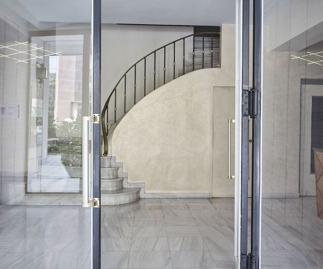 The bulding's entrance space
