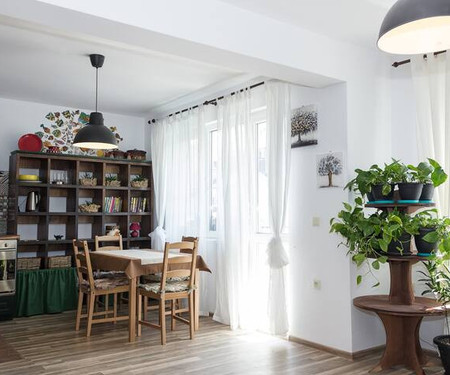 Rustic Interior in a Modern 2-Bedroom Apartment