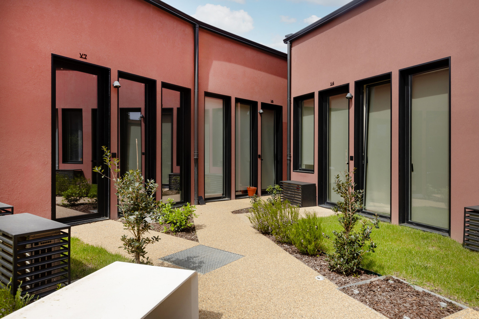 Building gardens and access to the property.