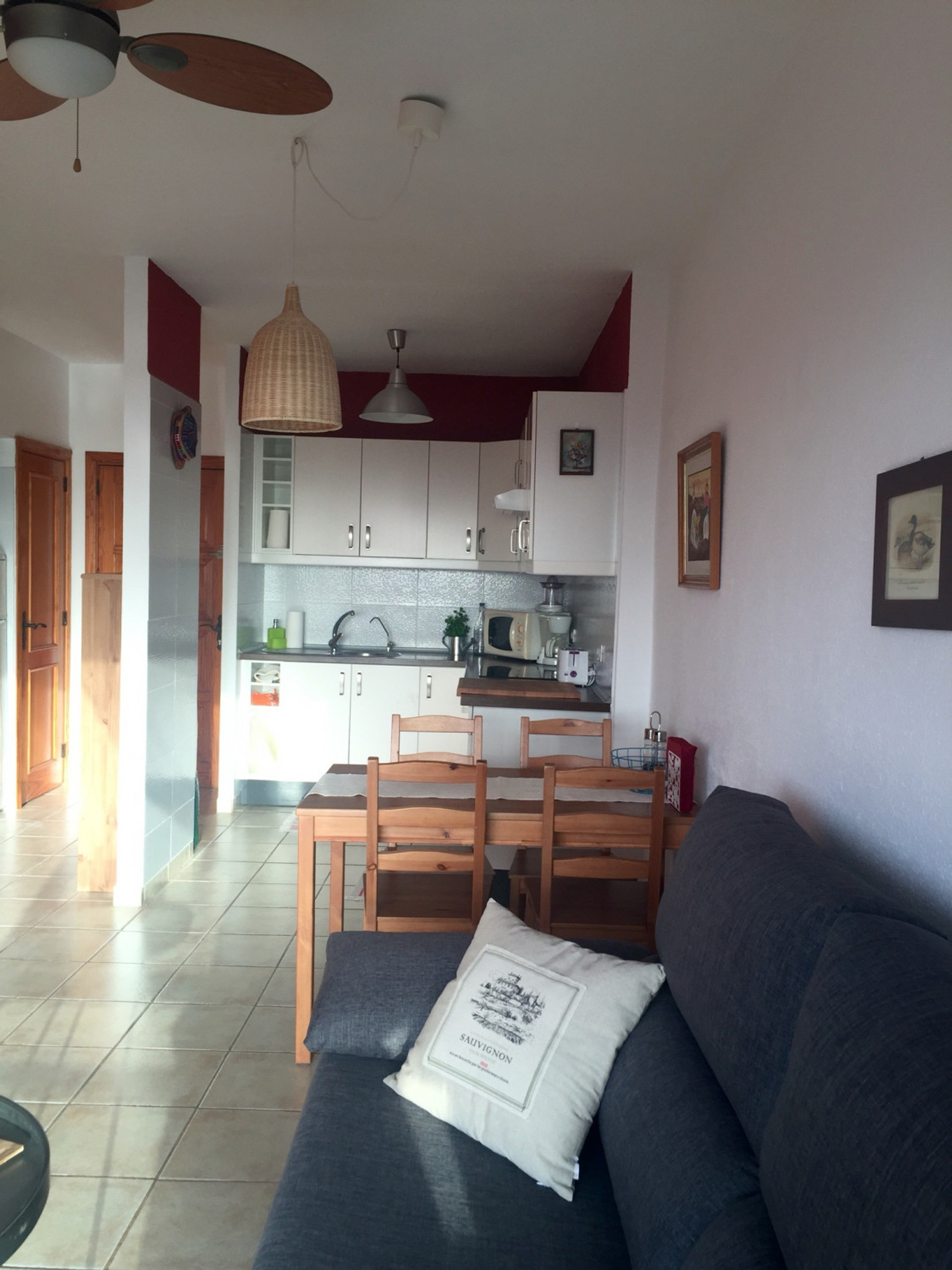 Dinning area with the kitchen corner - American style