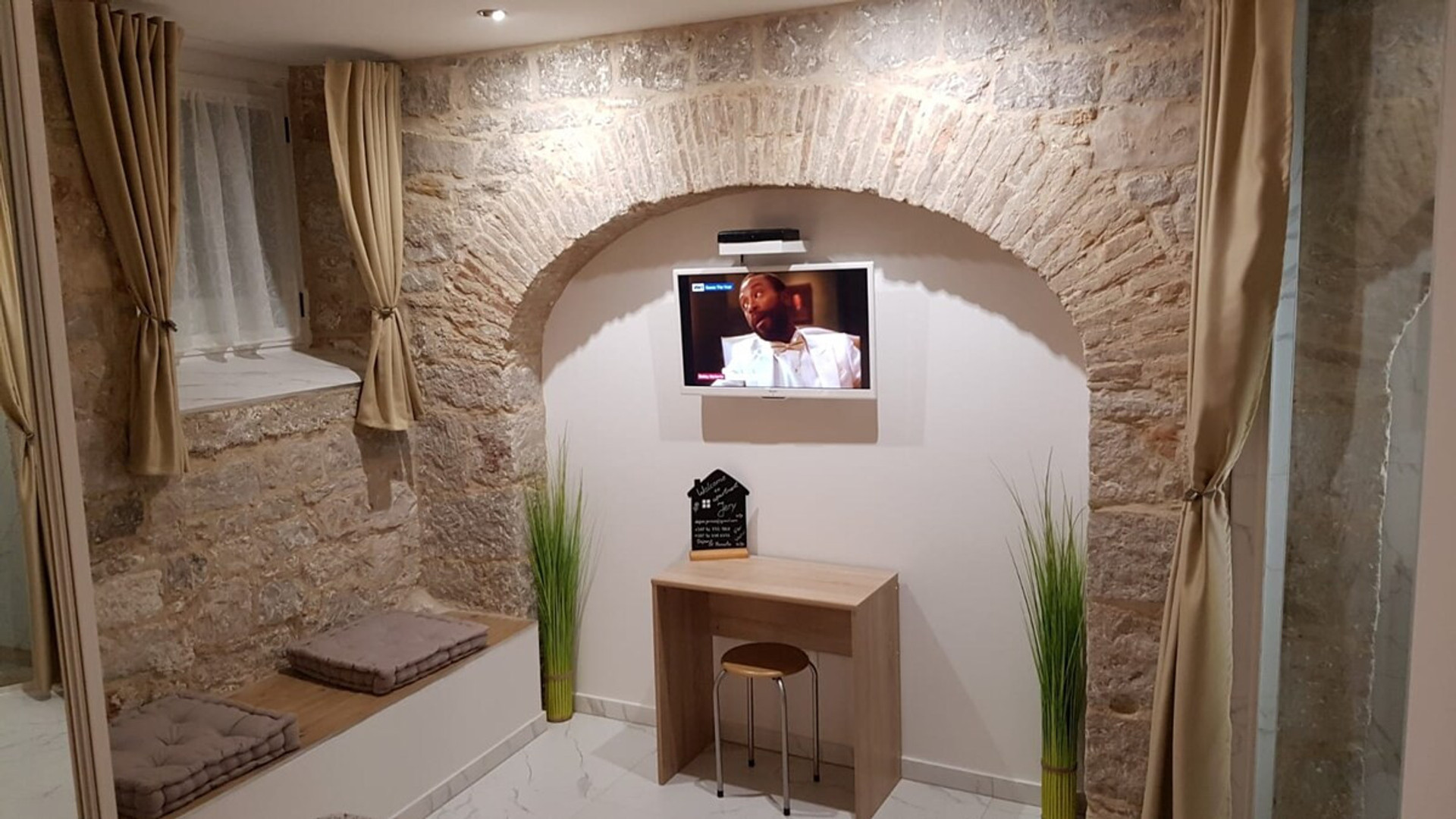 TV and table