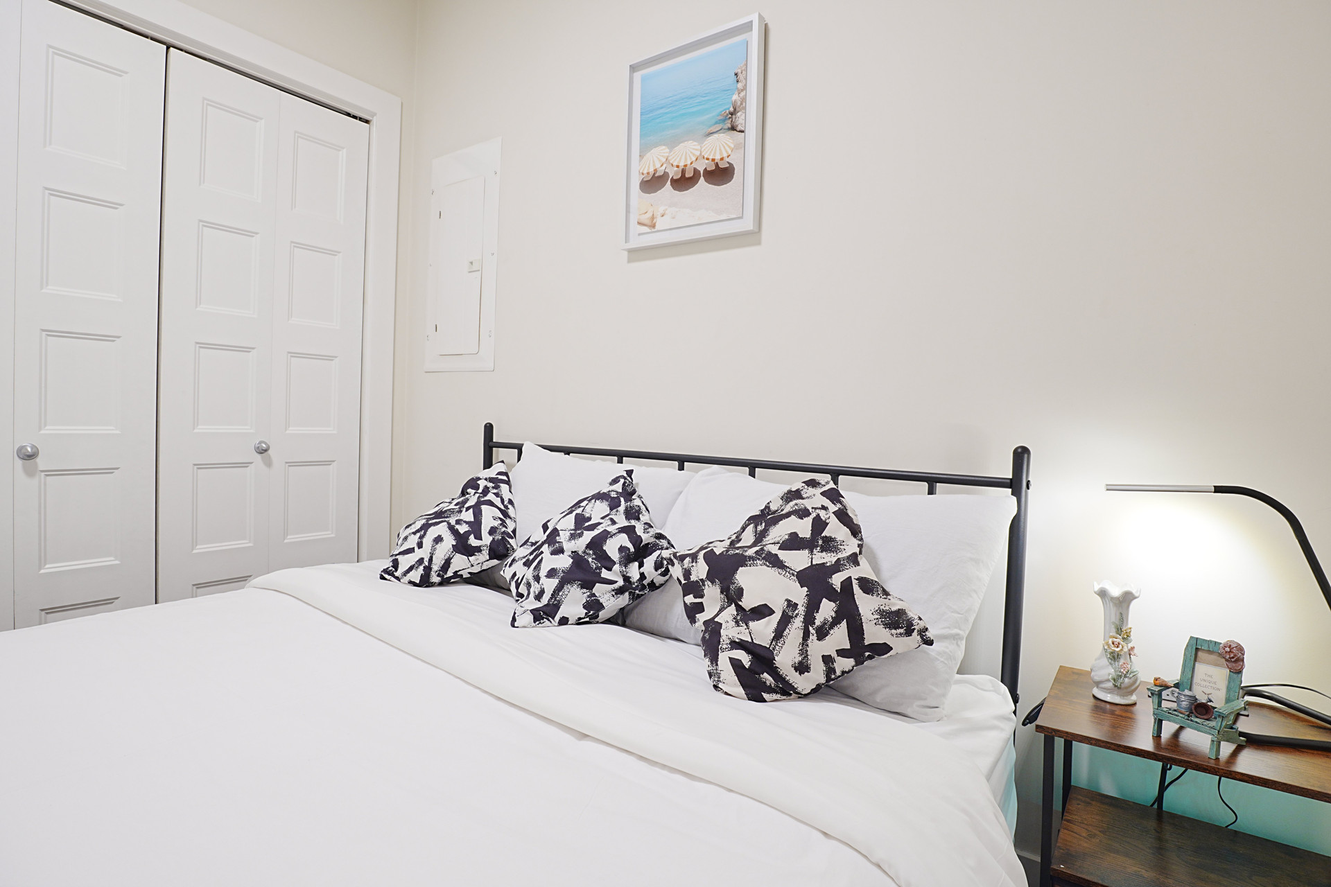 Bedroom close-up with pillows