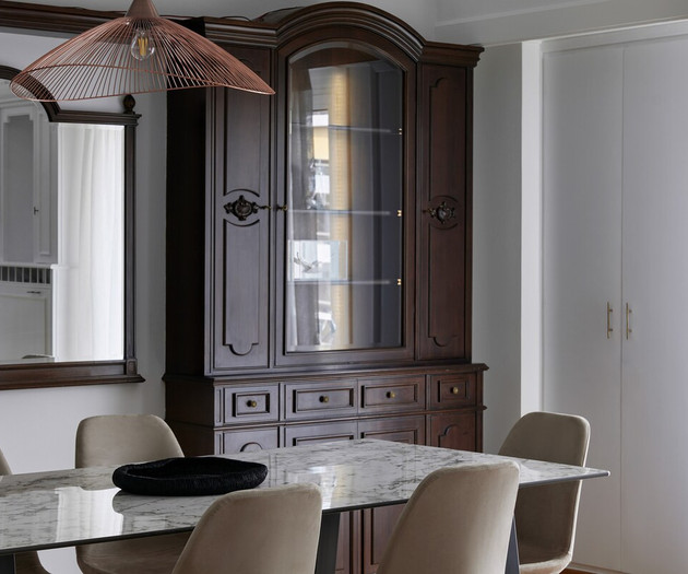 The dining area