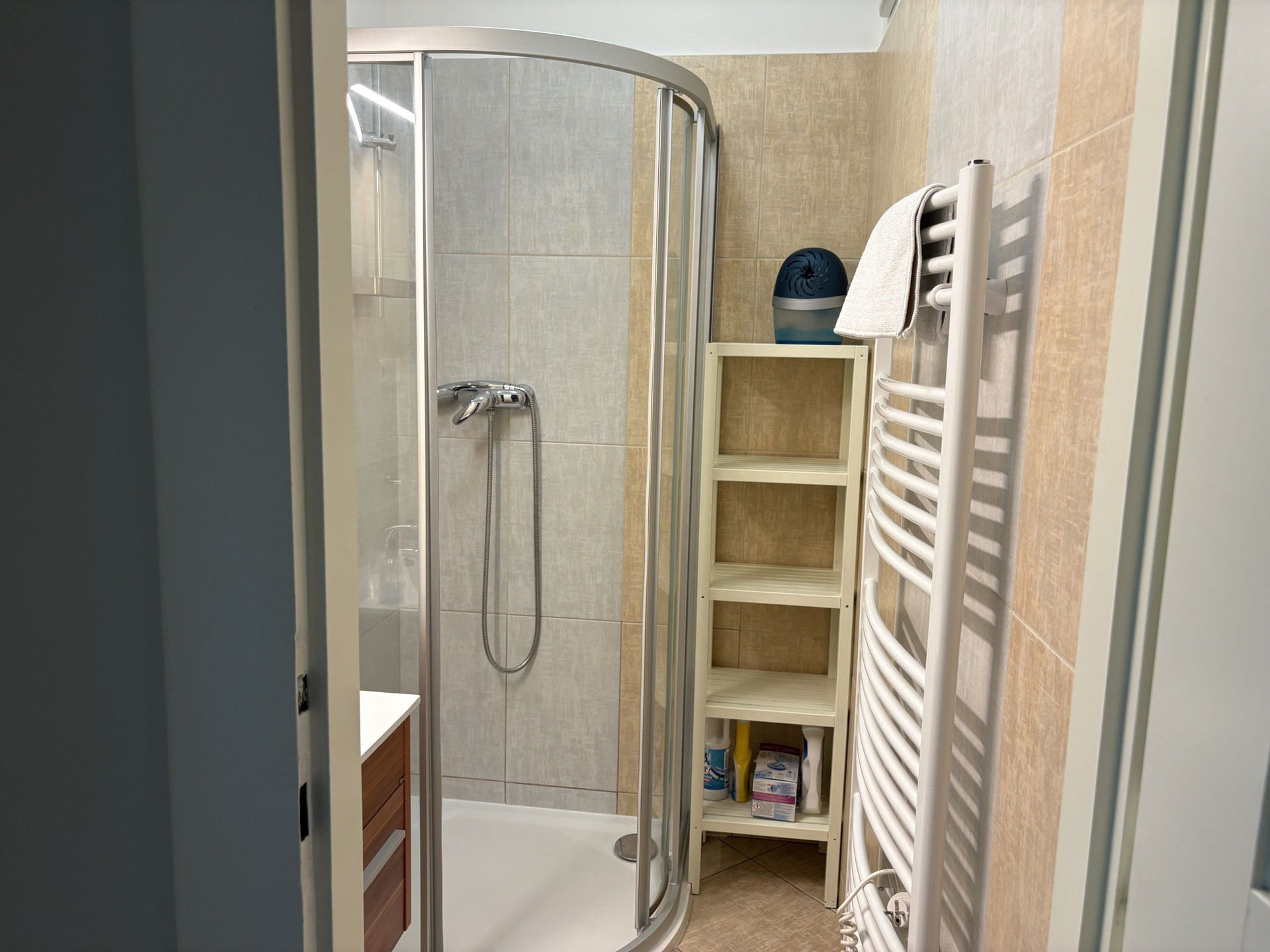 Bathroom with shower cabin