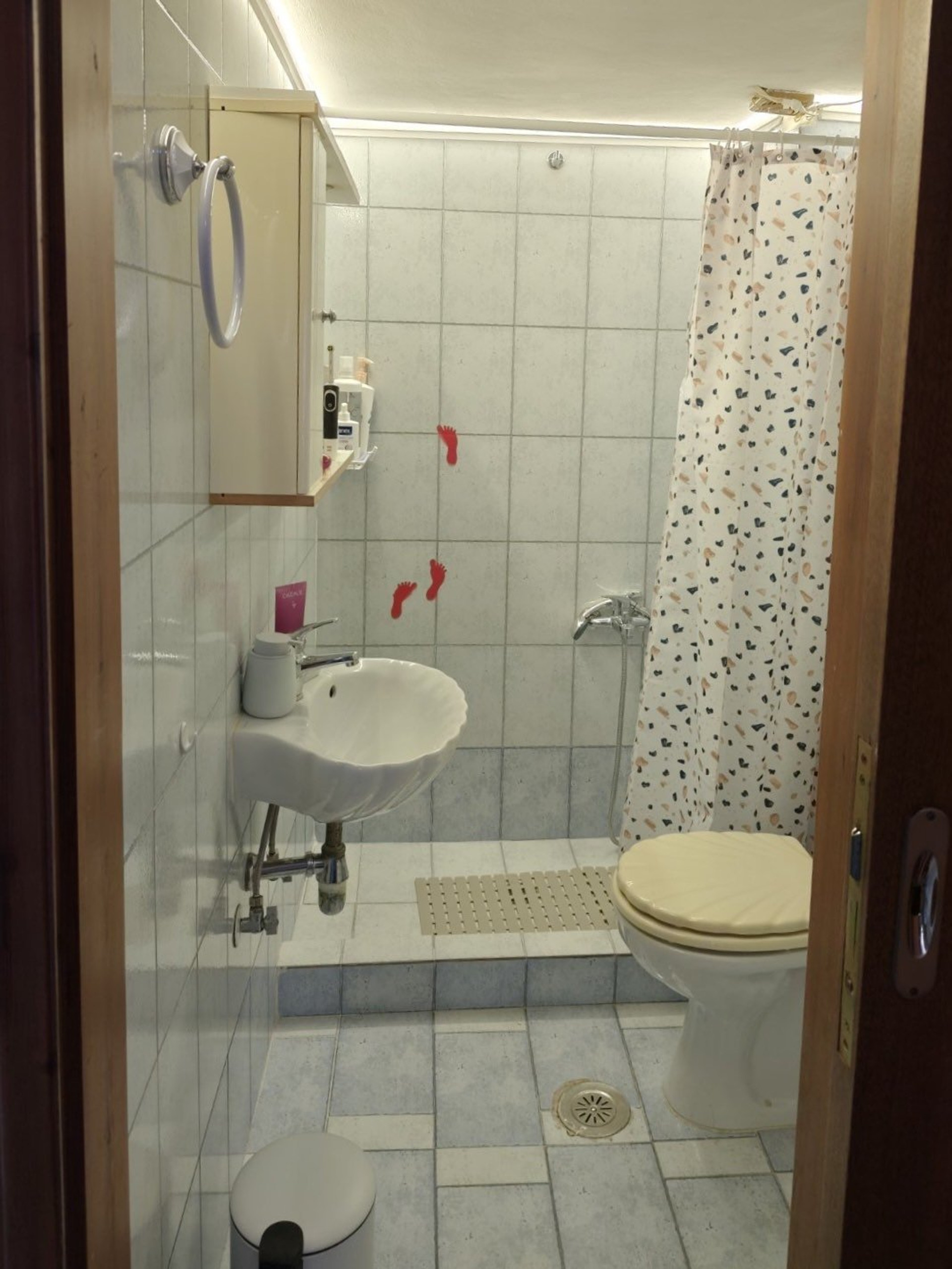 Bathroom with shower and toilet
