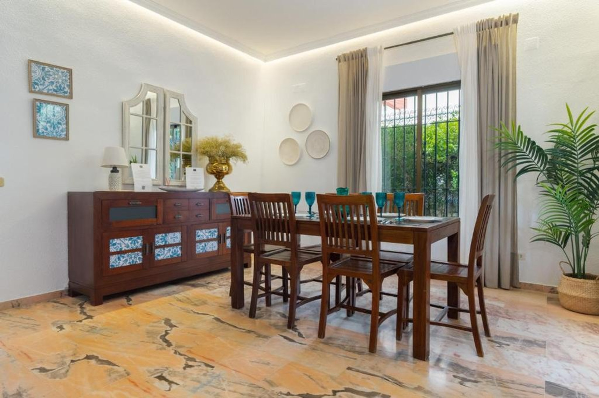 Dining room with sideboard