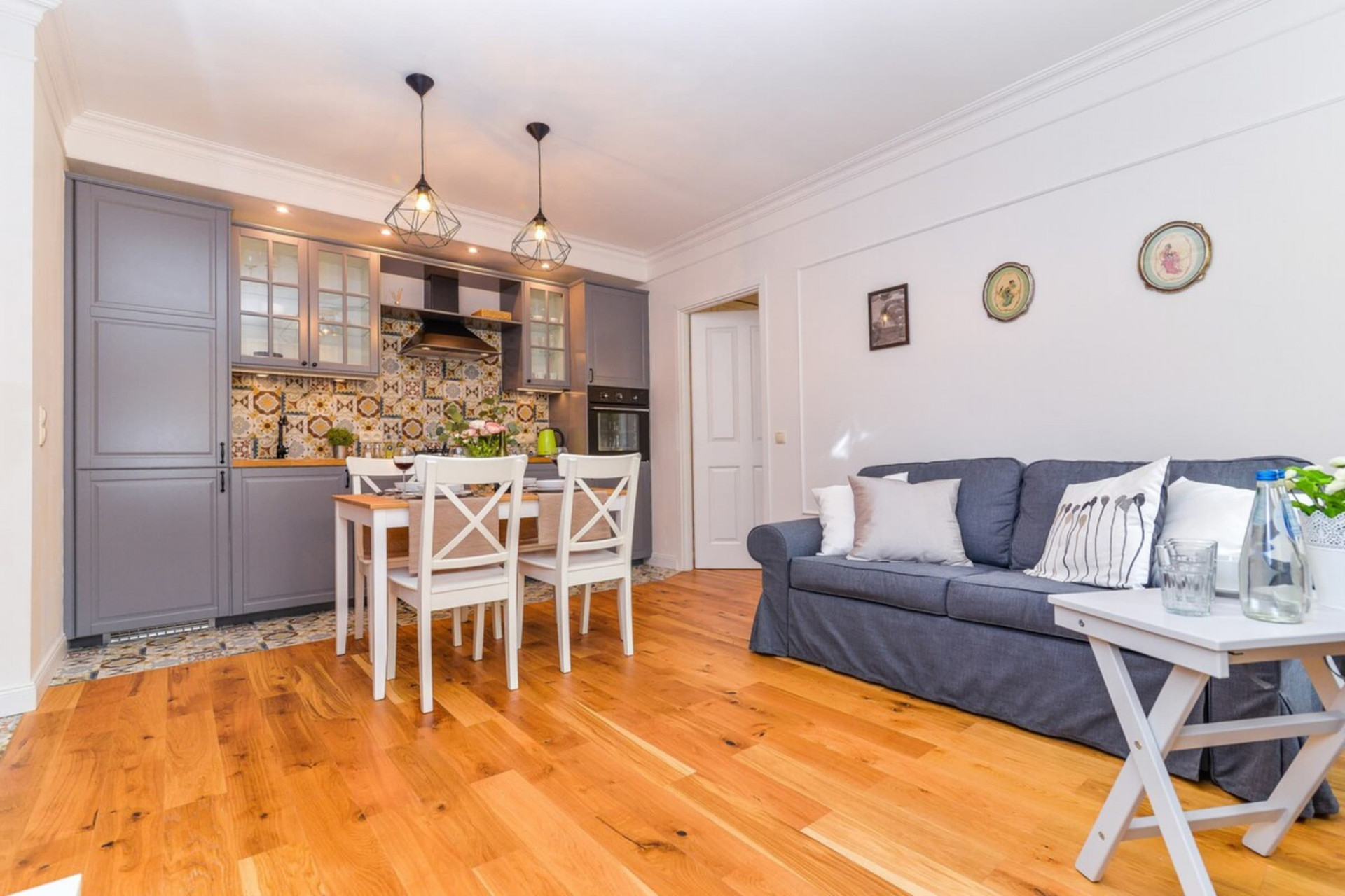 The living room creates a shared space with equipped kitchen. Ideal for...