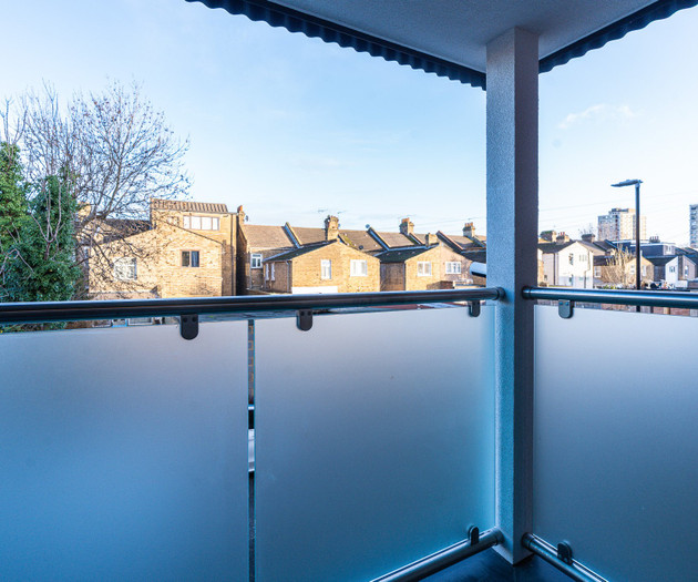 Balcony view over rooftops