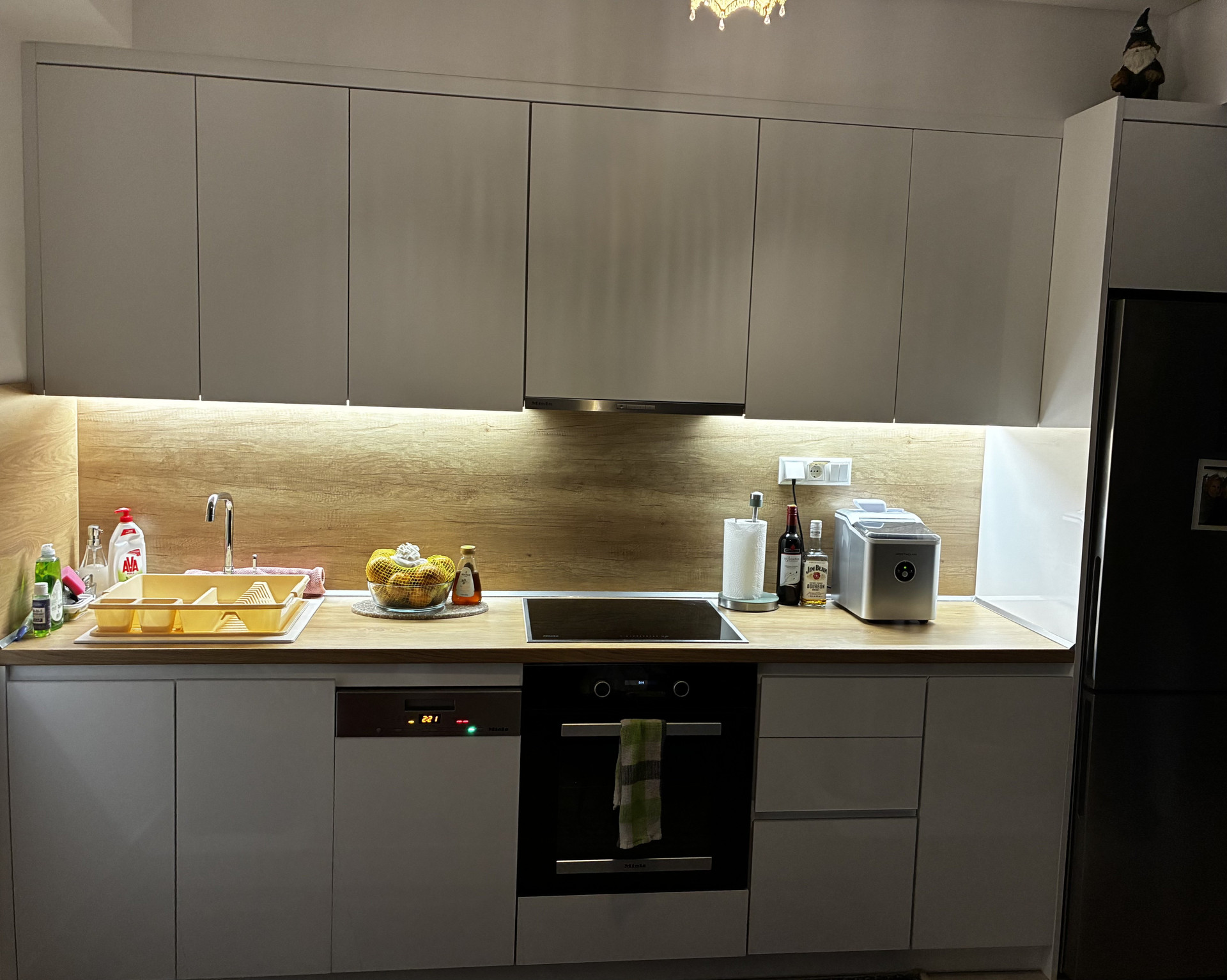Modern kitchen with sleek cabinetry