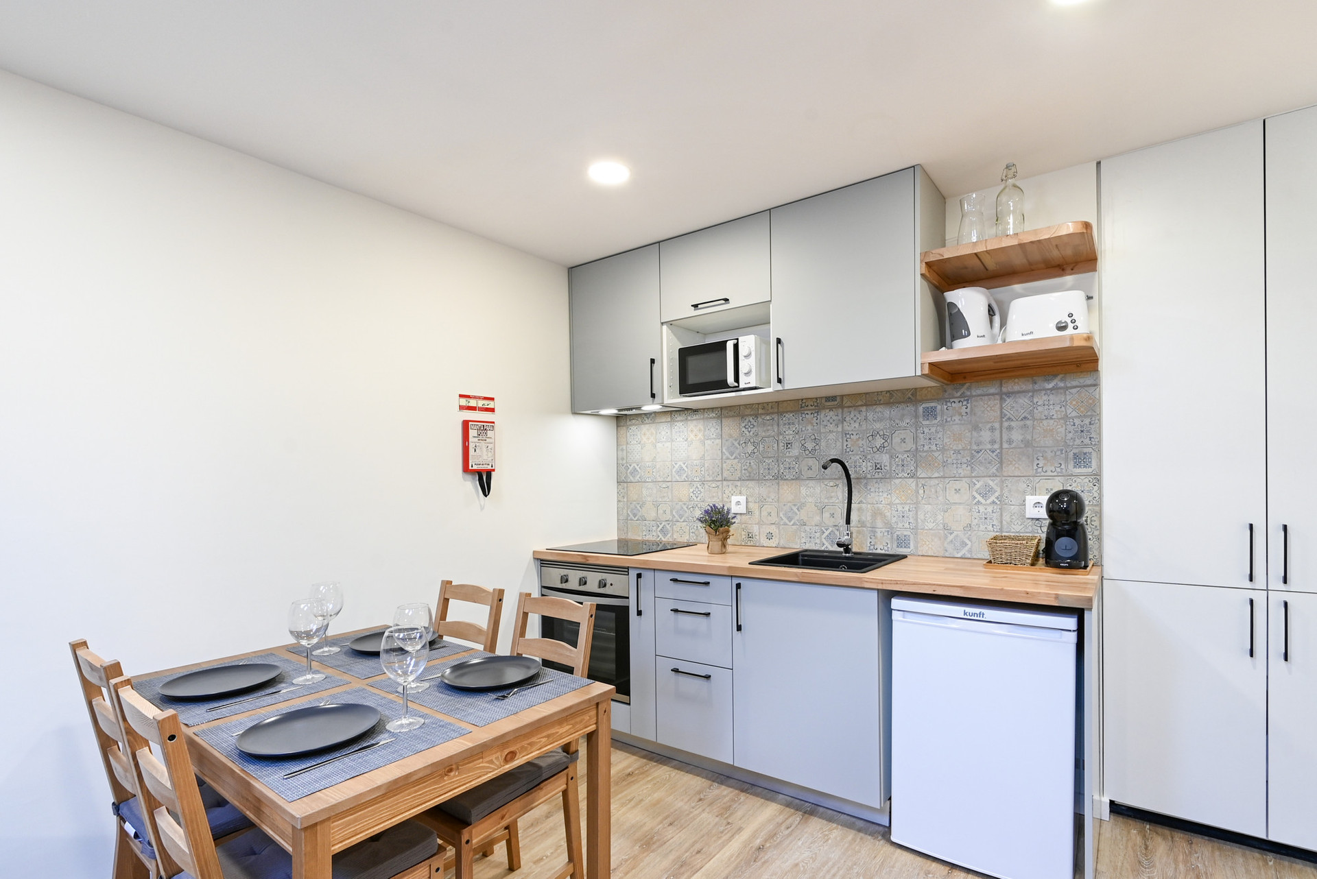 Kitchenette totalmente equipada