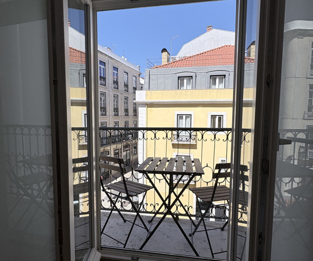 Balcony view of street
