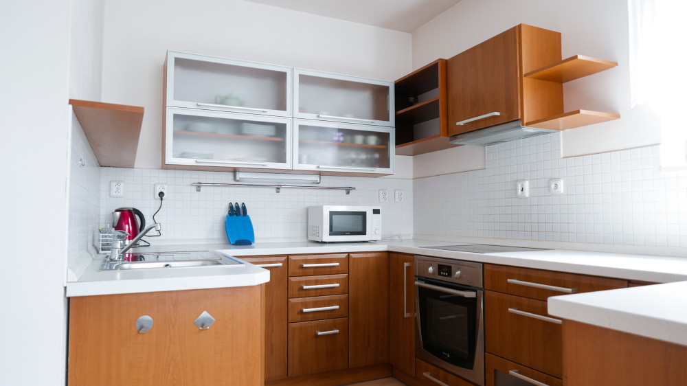 Commodious and bright flat with balcony