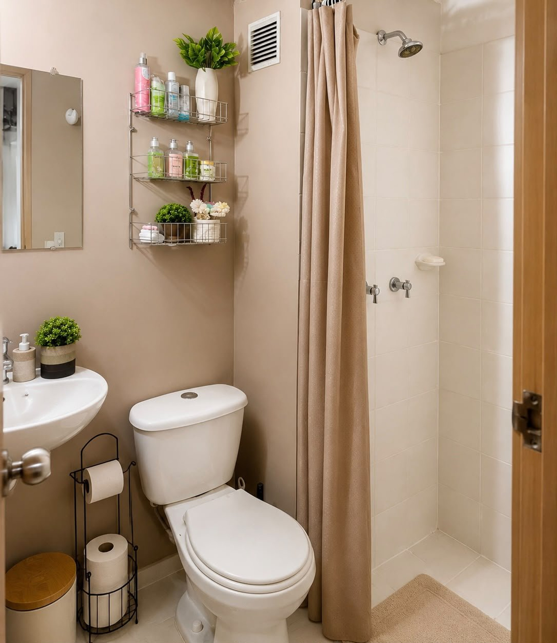 Bathroom with shower and toilet