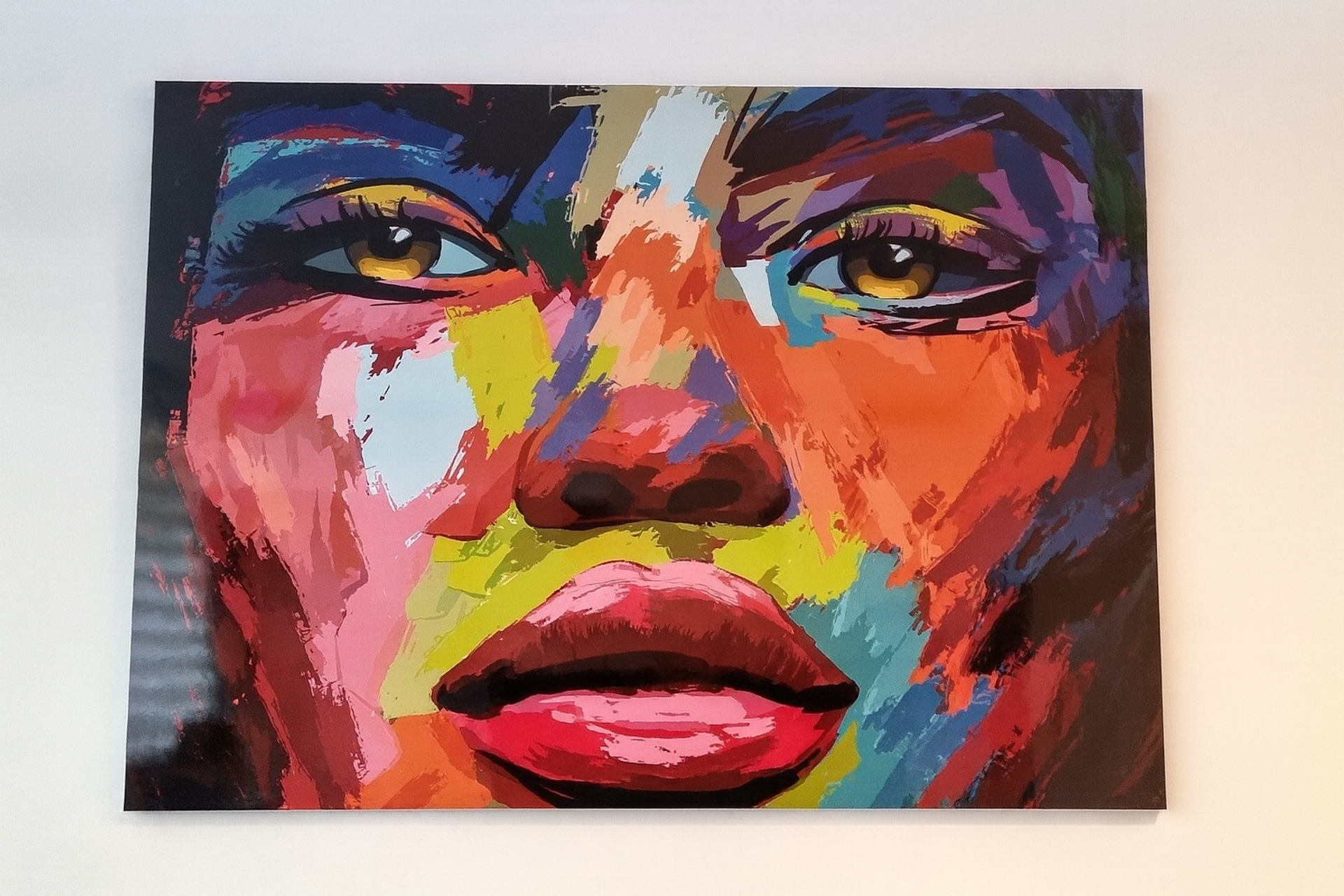 Colorful pop art wall painting