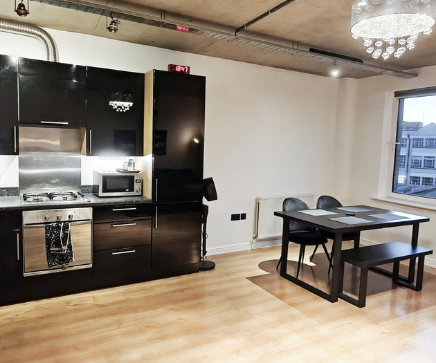Kitchen and dining area