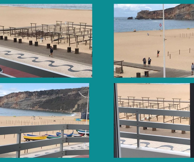 Apartment feeling the waves of Nazaré