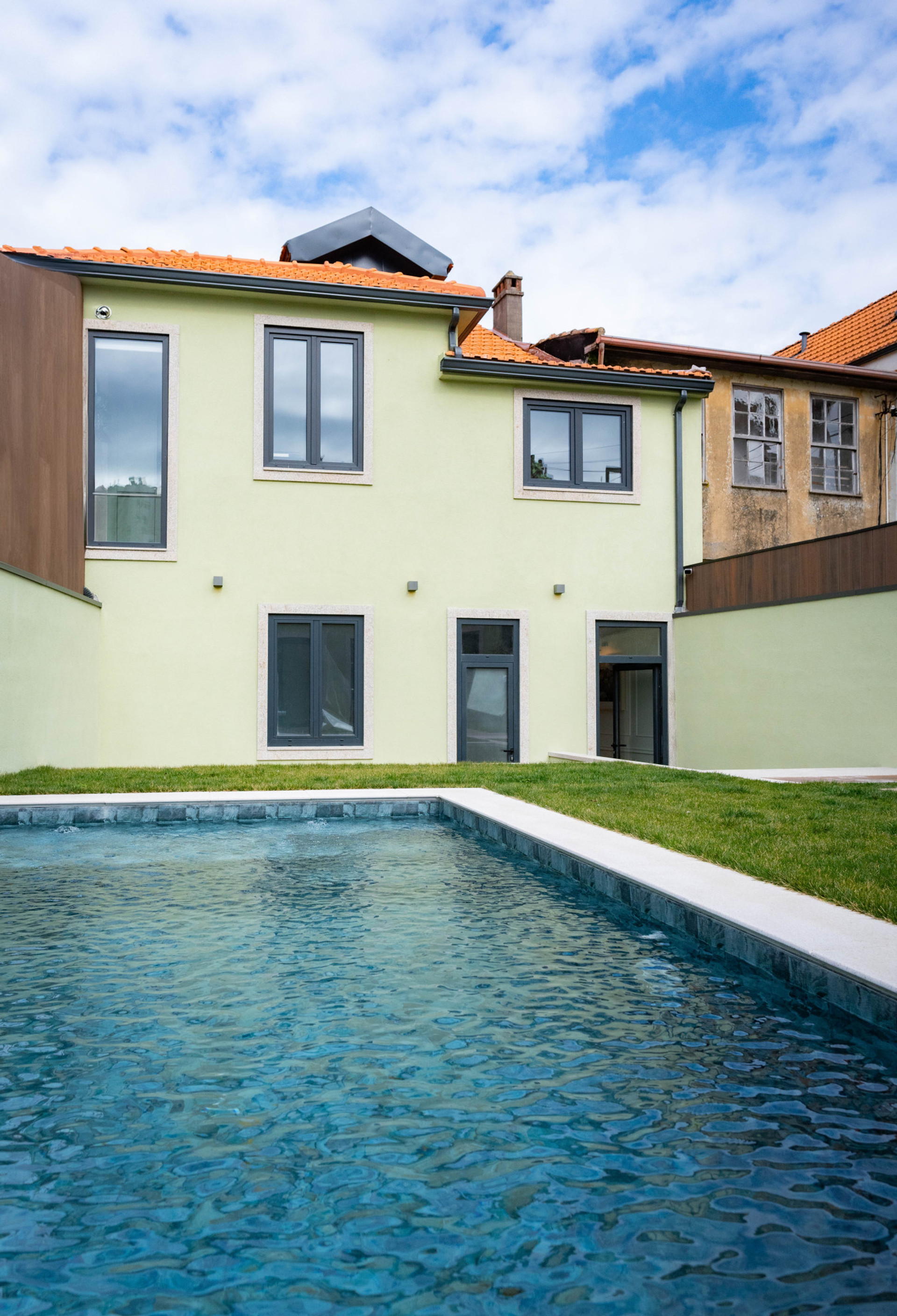 pool and garden
