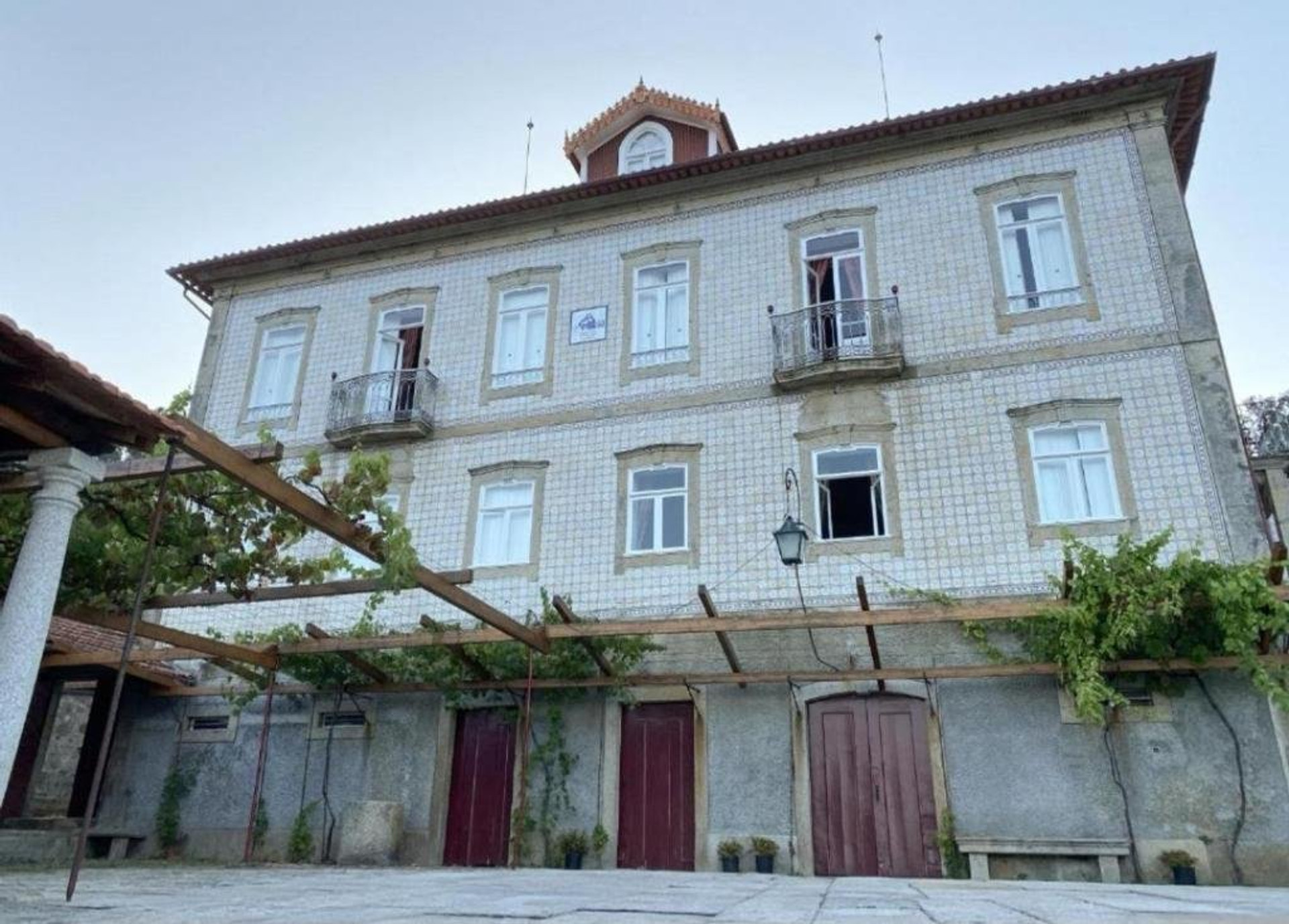 Historic manor house exterior facade