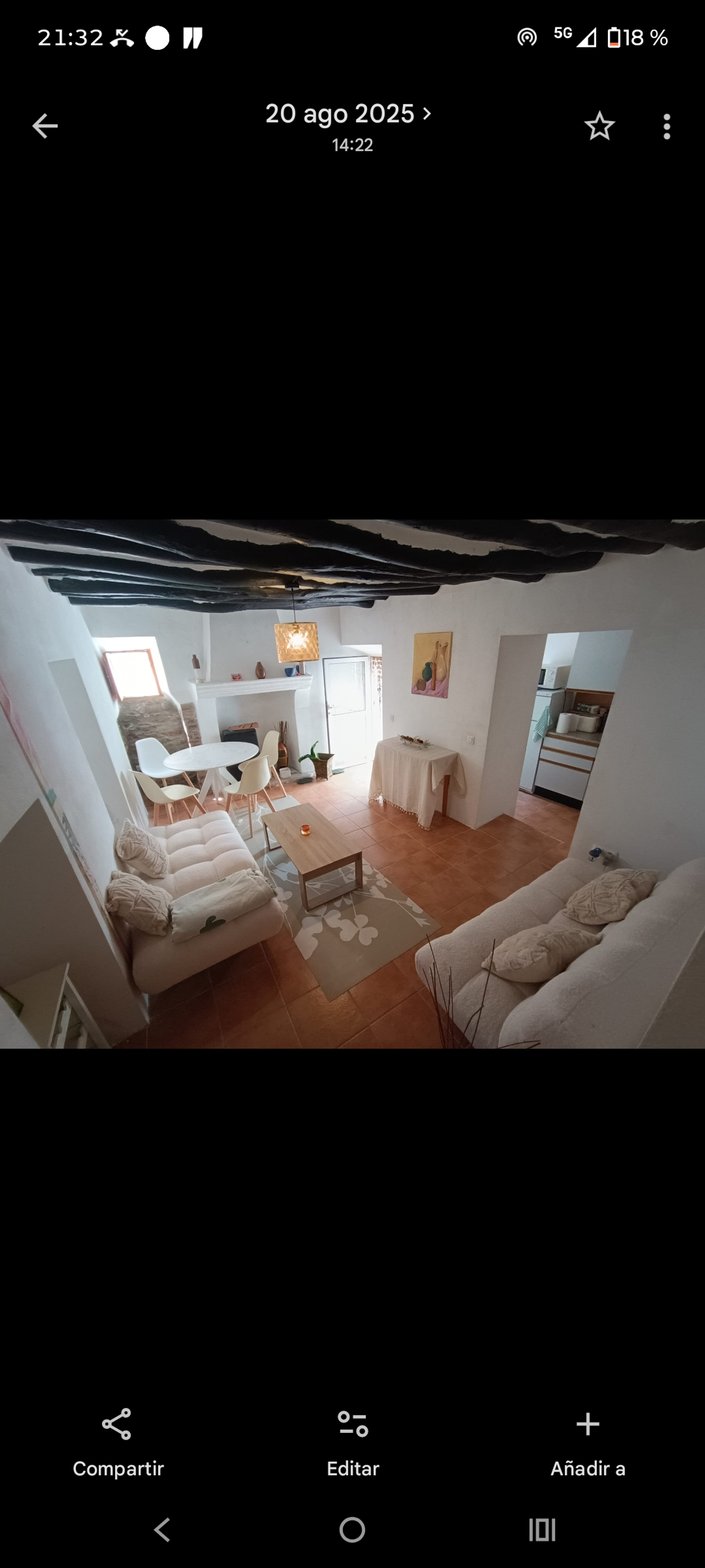 Living room with dining area